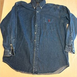 Men's Blue Denim Shirt